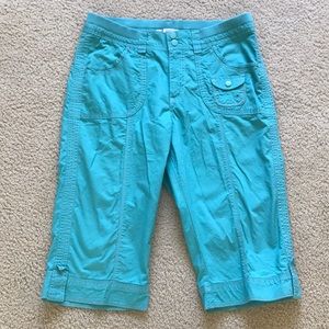 Lee Easy Fit Turquoise Capris